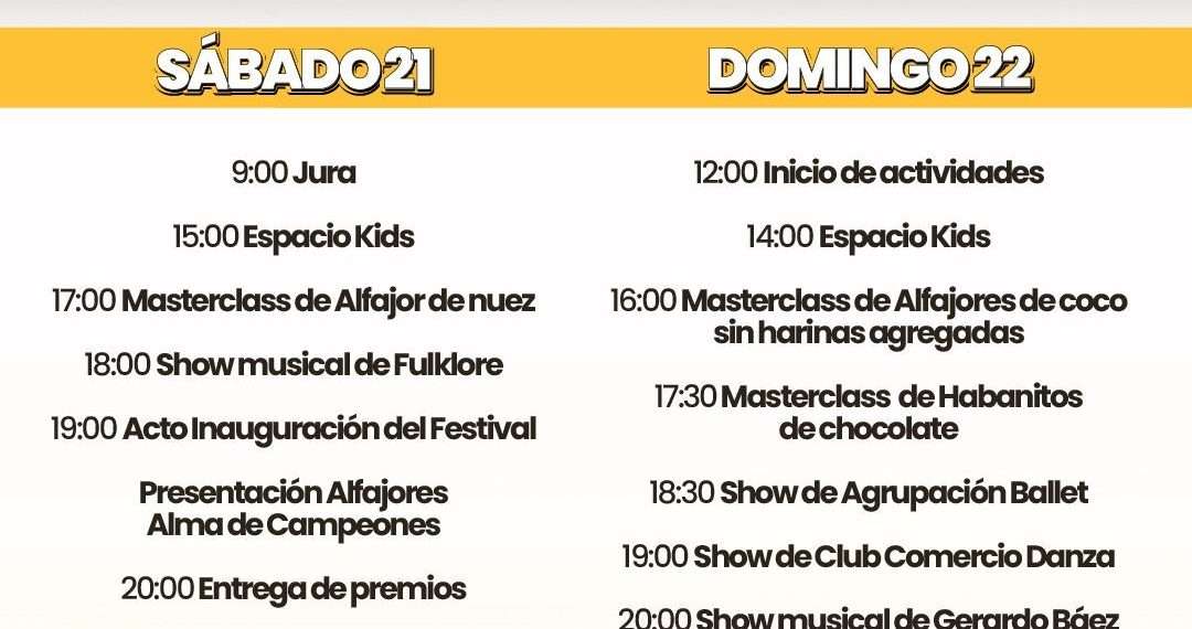 Suipacha expectante: arranca el Festival del Alfajor