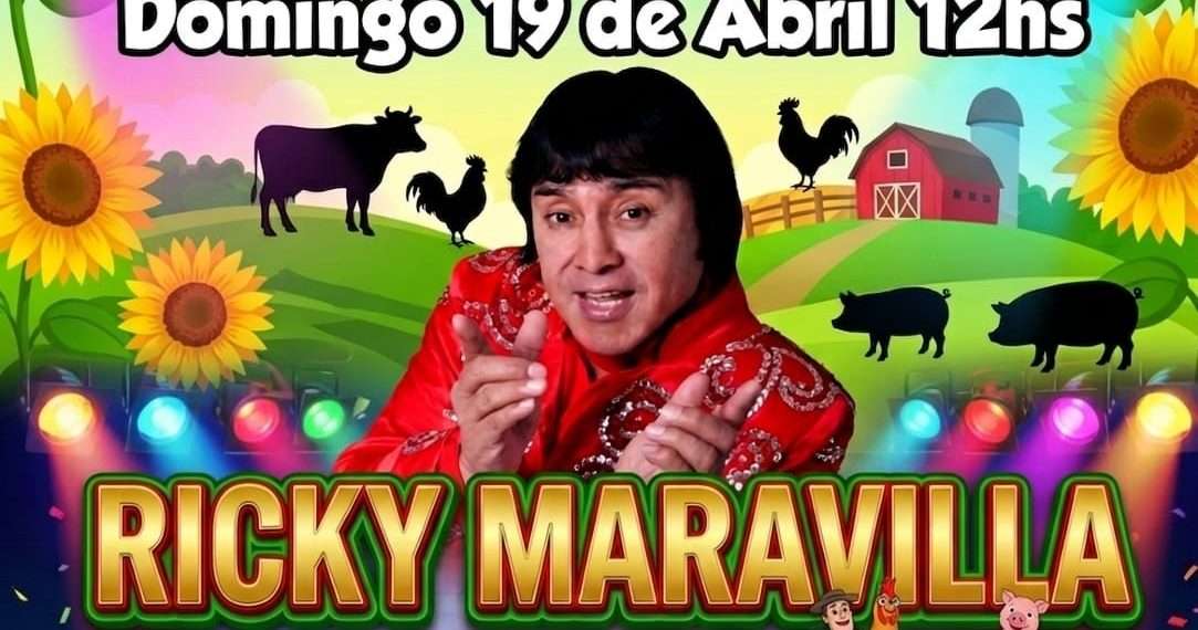 Ricky Maravilla, este domingo en Granja La Chacrita de Mercedes